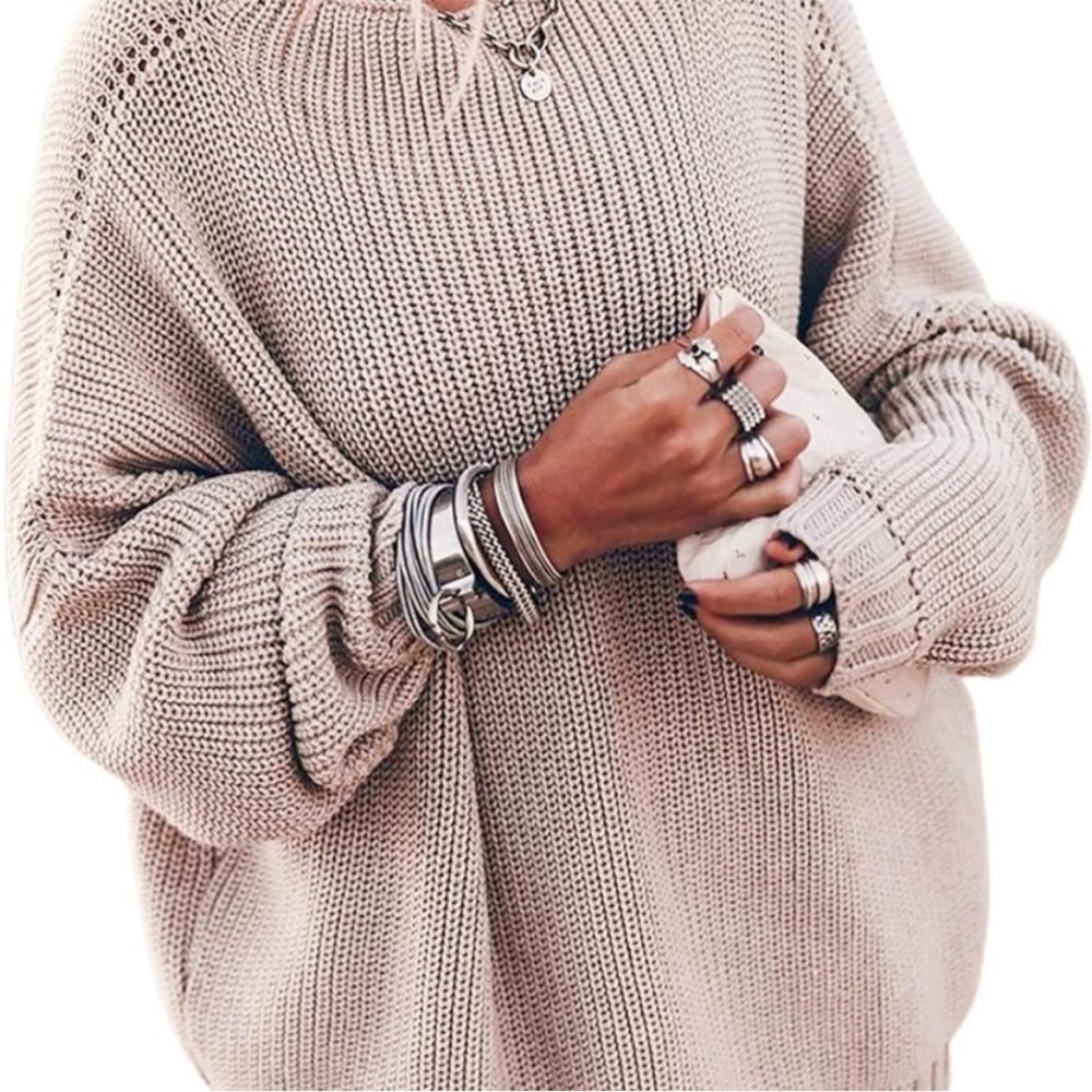 Ugerlov Chunky Knit Crew Neck Sweater